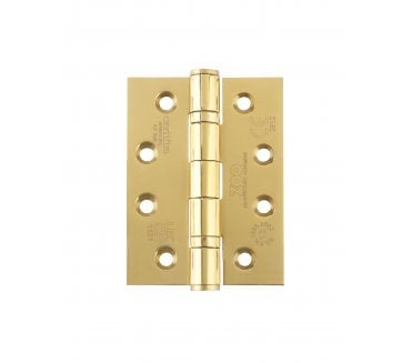 Zoo Hardware ZHSS243 Grade 13 Ball Bearing Butt Hinges 102x76mm - Polished PVD Brass