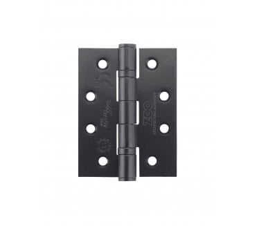 Zoo Hardware ZHSS243 Grade 13 Ball Bearing Butt Hinges 102x76mm - Powder Coat Black