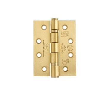 Zoo Hardware ZHSS243 Grade 13 Ball Bearing Butt Hinges 102x76mm - PVD Satin Brass