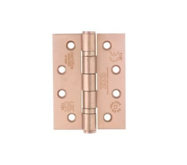 Zoo Hardware ZHSS243 Grade 13 Ball Bearing Butt Hinges 102x76mm - Tuscan Rose Gold