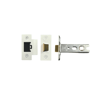 Zoo Heavy Duty Tubular Mortice Latch - Powder Coat White