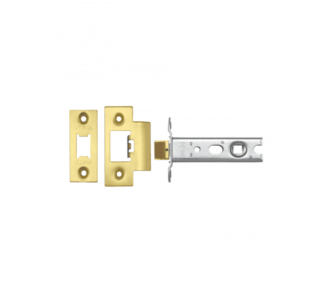 Zoo Heavy Duty Tubular Mortice Latch - PVD Satin Brass