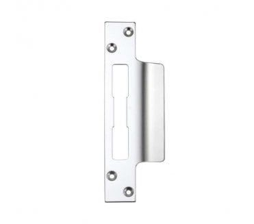 Zoo Long-Lipped Lock Striker Plate - Satin Stainless