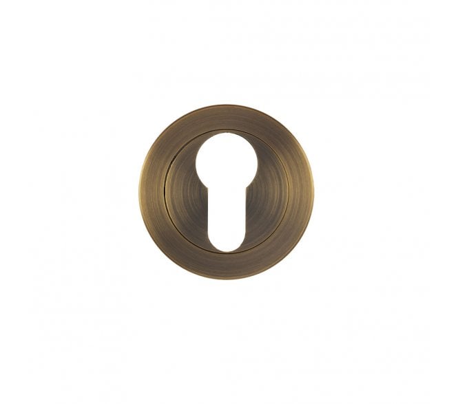 Zoo ZPA001-AB Euro Profile Escutcheon - Antique Brass