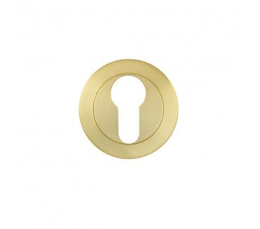 Zoo ZPA001-SB Euro Profile Escutcheon - Satin Brass