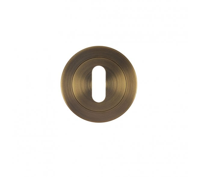 Zoo ZPA002-AB Standard Keyhole Escutcheon - Antique Brass