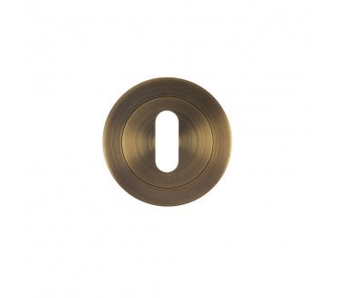 Zoo ZPA002-AB Standard Keyhole Escutcheon - Antique Brass