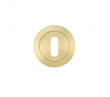 Zoo ZPA002-SB Standard Keyhole Escutcheon - Satin Brass