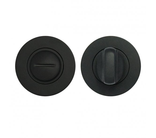 Zoo ZPA004-MB Bathroom Turn & Release Set - Matt Black