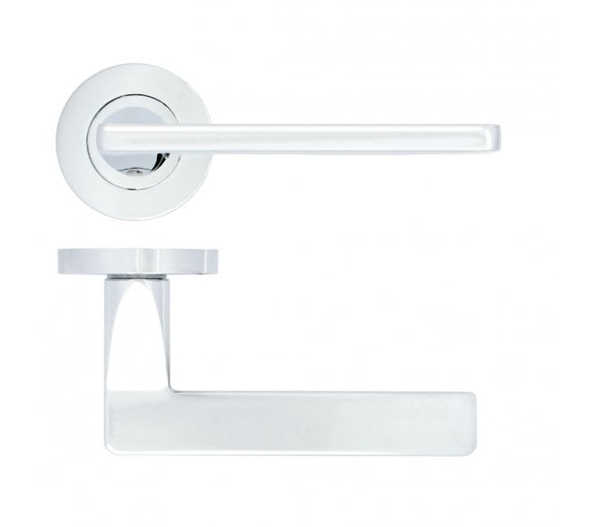 Zoo ZPA010-CP Leon Lever On Round Rose - Polished Chrome