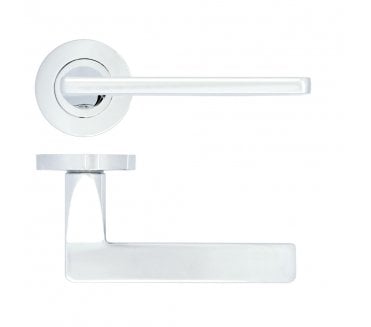 Zoo ZPA010-CP Leon Lever On Round Rose - Polished Chrome