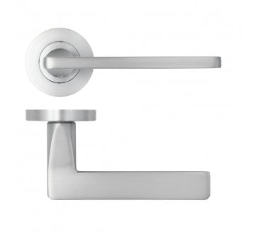 Zoo ZPA010-SC Leon Lever On Round Rose - Satin Chrome