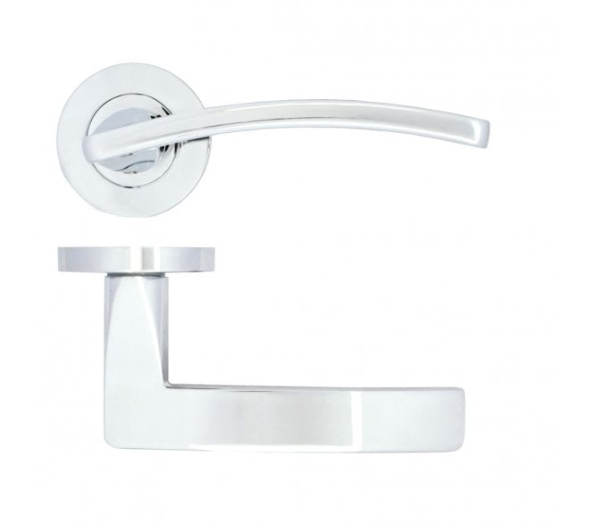 Zoo ZPA030-CP Toledo Lever On Round Rose - Polished Chrome