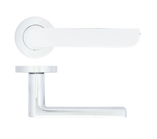Zoo ZPA040-CP Valencia Lever On Round Rose - Polished Chrome