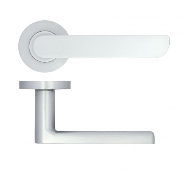 Zoo ZPA040-SC Valencia Lever On Round Rose - Satin Chrome