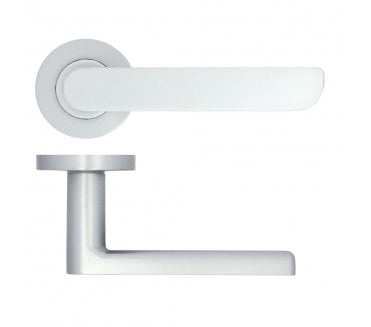 Zoo ZPA040-SC Valencia Lever On Round Rose - Satin Chrome