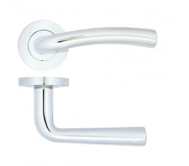 Zoo ZPA050-CP Seville Lever On Round Rose - Polished Chrome