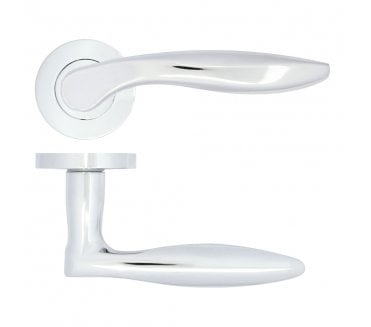 Zoo ZPA060-CP Cadiz Lever On Round Rose - Polished Chrome