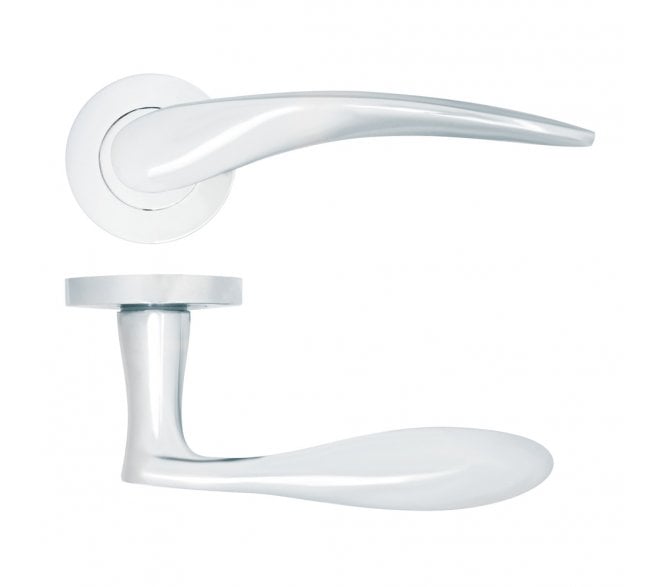 Zoo ZPA070-CP Merida Lever On Round Rose - Polished Chrome