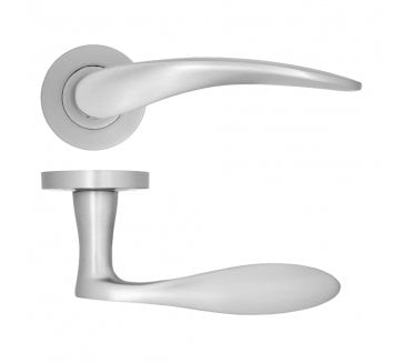 Zoo ZPA070-SC Merida Lever On Round Rose - Satin Chrome