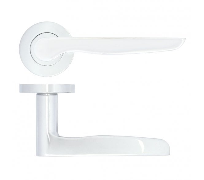 Zoo ZPA080-CP Vigo Lever On Round Rose - Polished Chrome