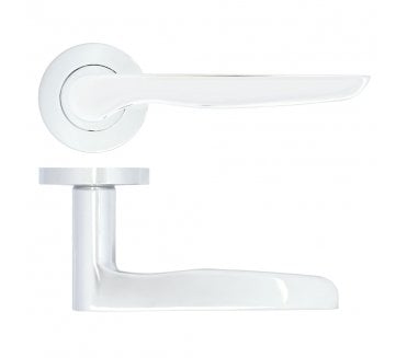 Zoo ZPA080-CP Vigo Lever On Round Rose - Polished Chrome