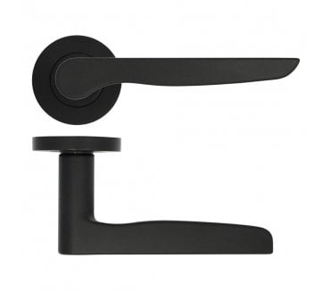 Zoo ZPA080-MB Vigo Lever On Round Rose - Matt Black