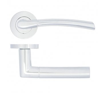 Zoo ZPA100-CP Andorra Lever On Round Rose - Polished Chrome