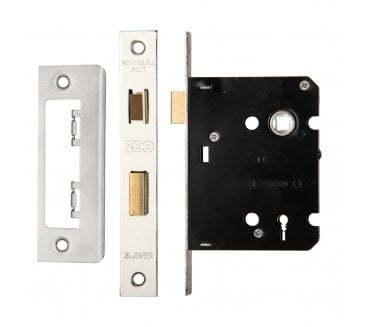 Zoo ZSC 3-Lever Mortice Sashlocks c/w Keys - Satin Stainless Steel