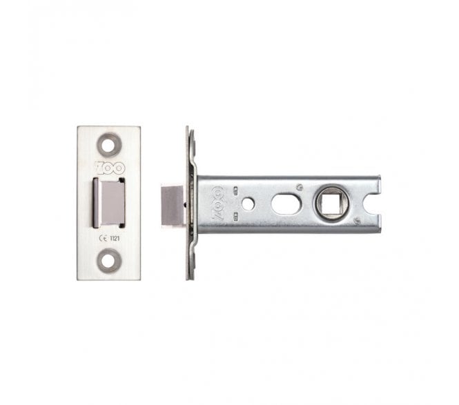 ZTLKA76HD Extra-Heavy Duty Tubular Mortice Latch 76mm - Satin Stainless